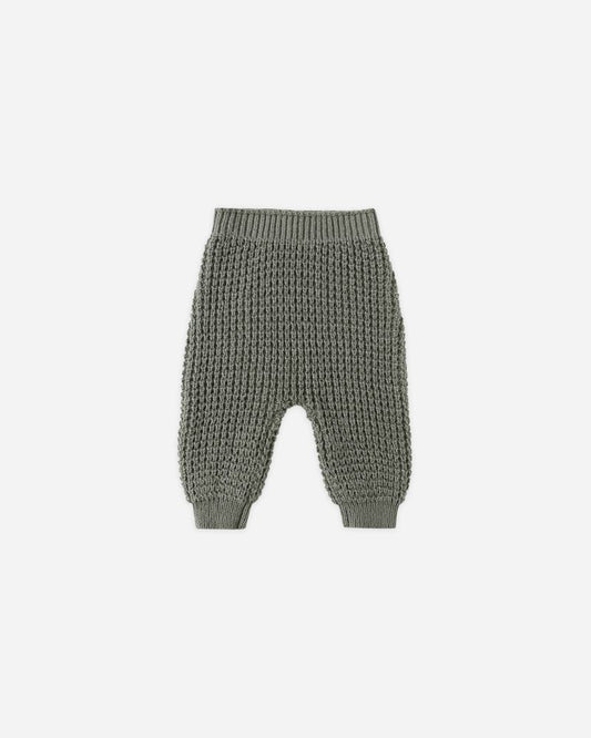 CHUNKY KNIT PANT || FOREST