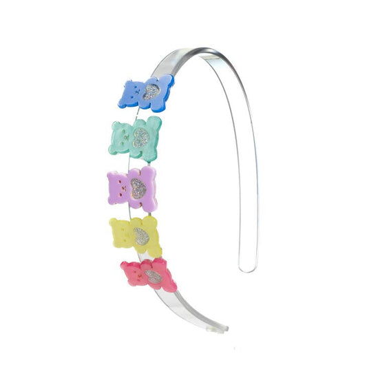 Heart Bears Pastel Colors Headband
