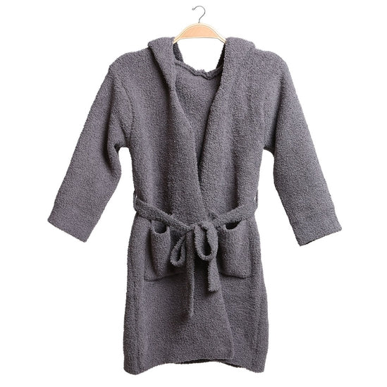 Children's Solid Luxury Soft Hooded Robe | Beige, Pink, Grey or Ivory