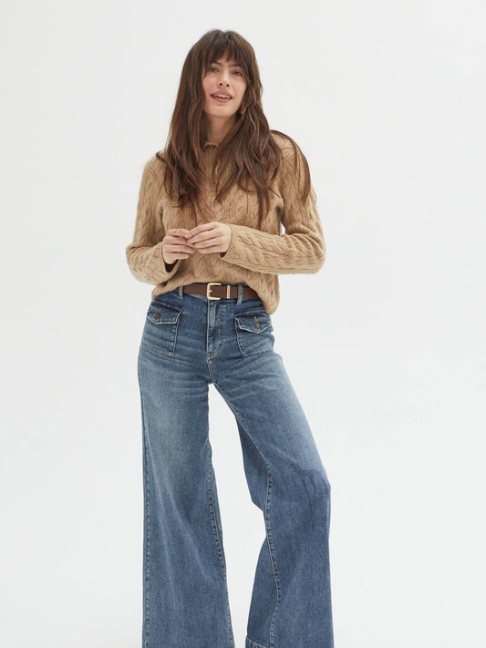 Campell High Rise Jean | Traditional || Vintage Worn