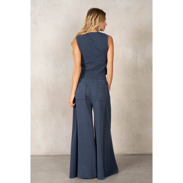 Terry Matching Tank Top and Pants Set