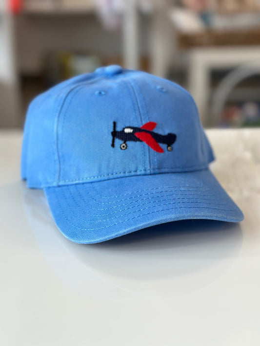 Airplane Baseball Hat | Light Blue