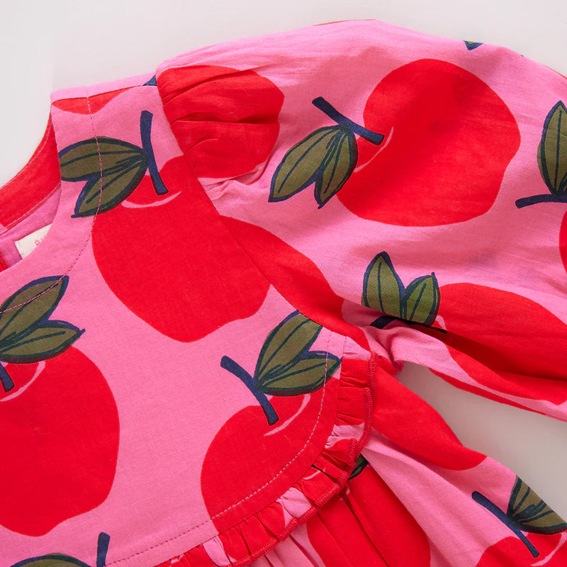 Girls Rowan Dress | Pink Apples