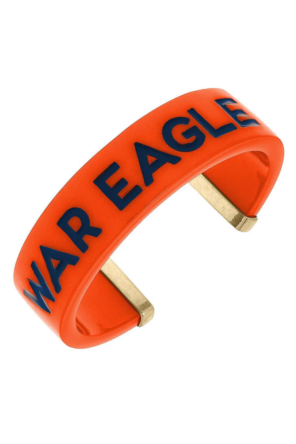 Auburn Tigers Resin Cuff Bracelet | Orange