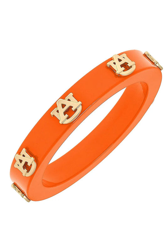 Auburn Tigers Resin Logo Bangle | Orange