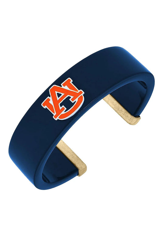 Auburn Tigers Resin Logo Cuff Bracelet | Navy