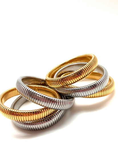 Snake Coil Stacks | Gold