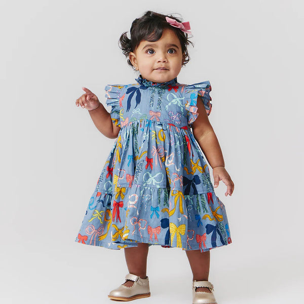 Baby Girls Jennifer Dress Set | Bows on Bows