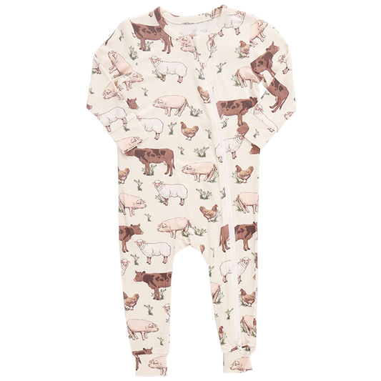 Baby Bamboo Romper | Farm Life