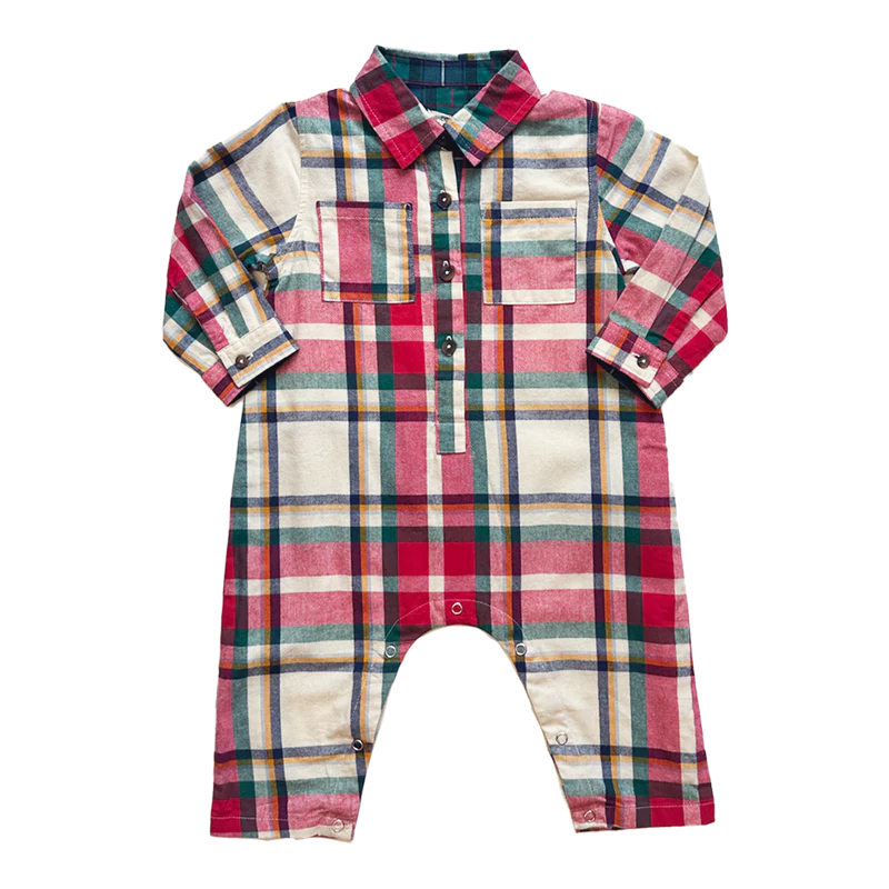 Baby Boys Easton Jumper | Holiday Tartan