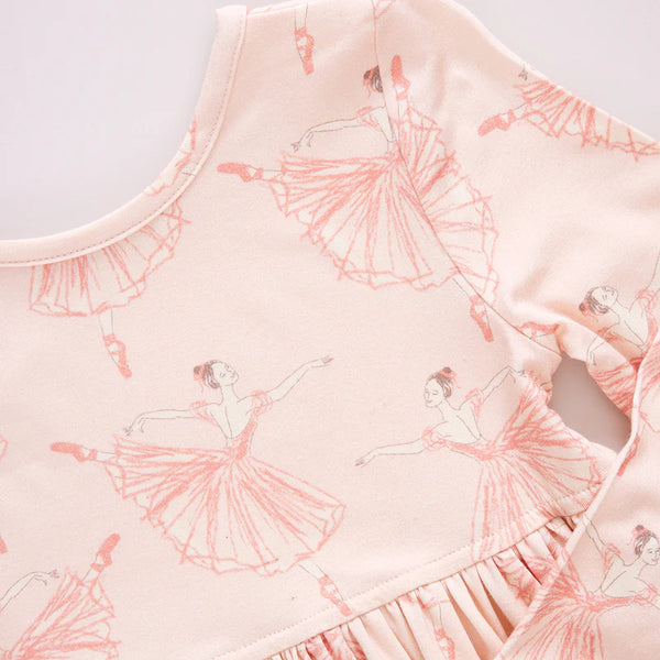 Girls Bamboo Steph Dress | Pink Ballerinas