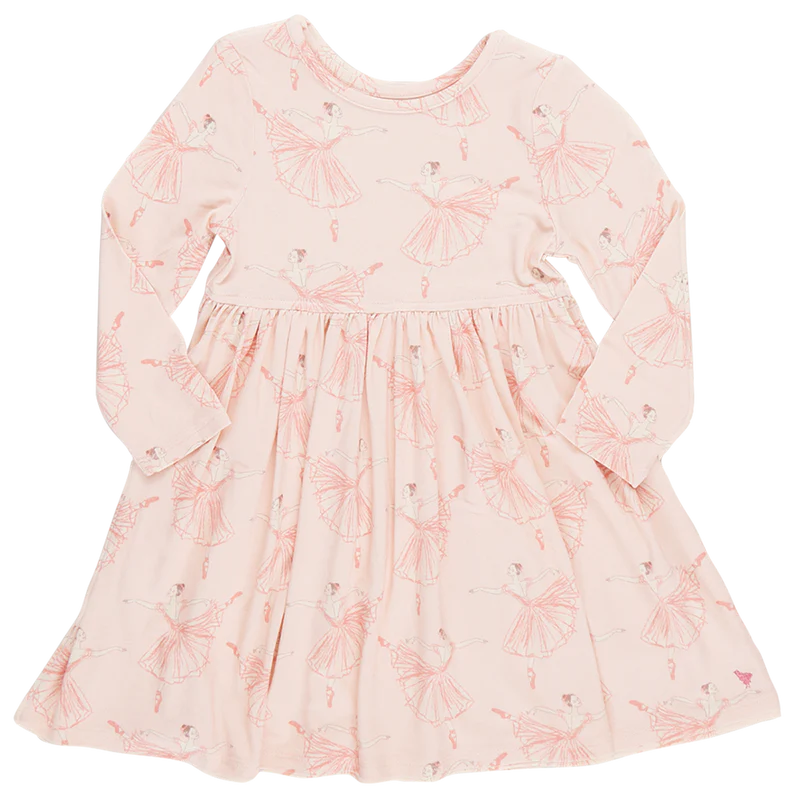 Girls Bamboo Steph Dress | Pink Ballerinas