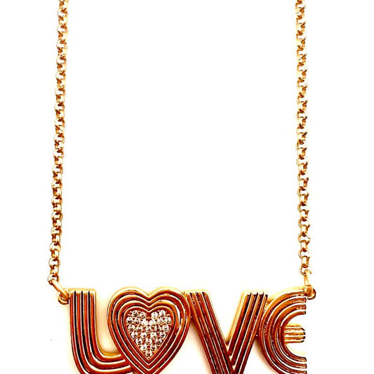 Retro Love Necklace