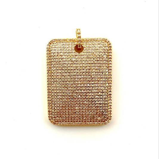 Beveled Dog Tag | Gold or Silver