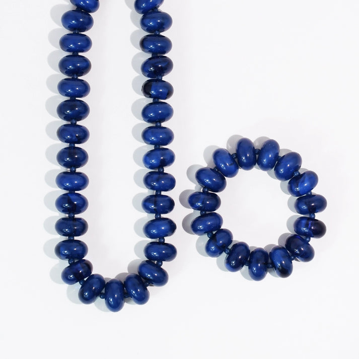 Sugar Bead Bracelet | Navy Blue
