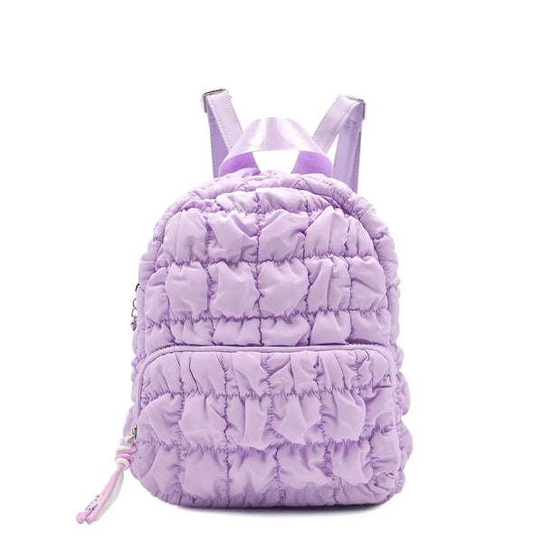 Quilted Scrunchies Mini Backpack | Orchid