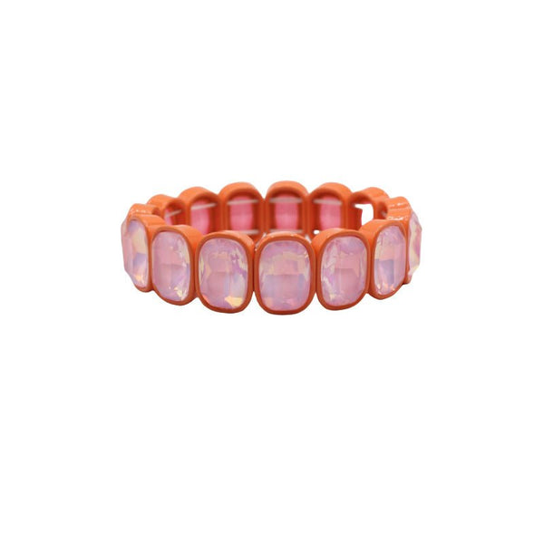 Bracelet  Candy Gem Oval Coral