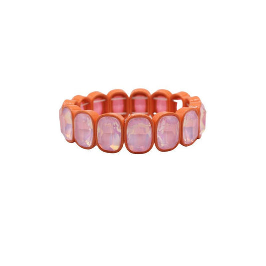 Bracelet  Candy Gem Oval Coral