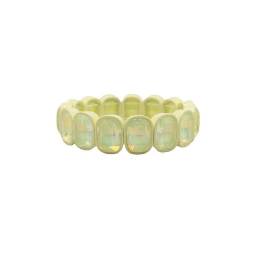 Bracelet Candy Gem Oval Pastel Yellow