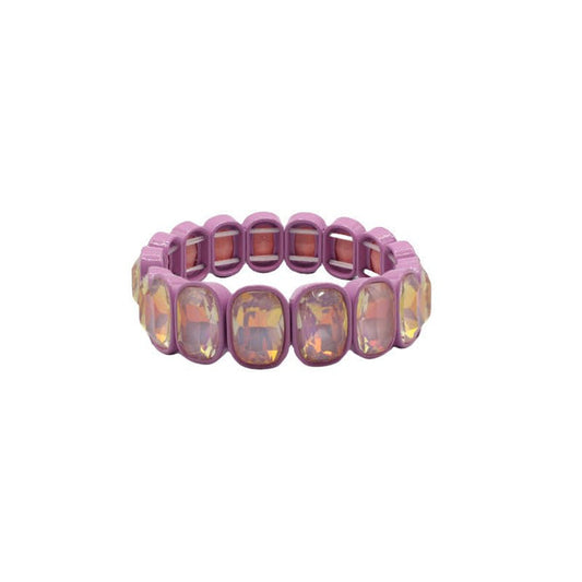 Bracelet Candy Gem Oval Violet