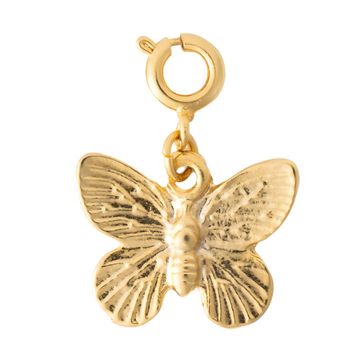 Large Gold Butterfly Charm