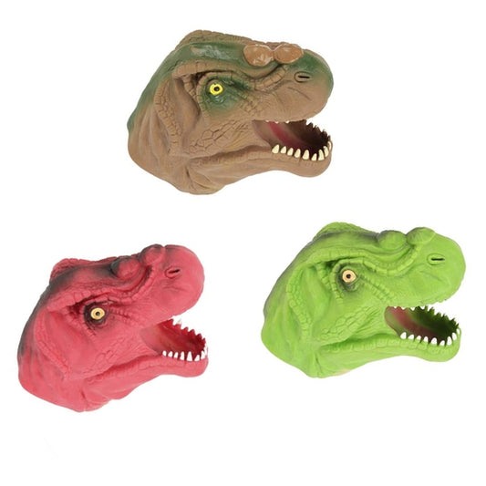 Dinosaur Head Hand Puppet Toy For Kids Stocking Stuffers