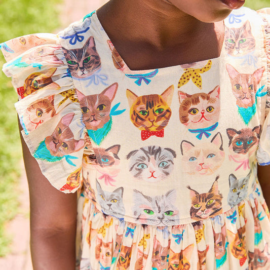 Girls Elsie Dress | Cool Cats