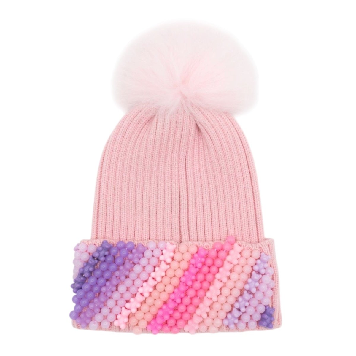 Charms & Gummy Bears Beanie | Pink