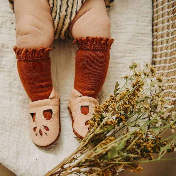 Lace Top Knee High Socks | Sugar Almond