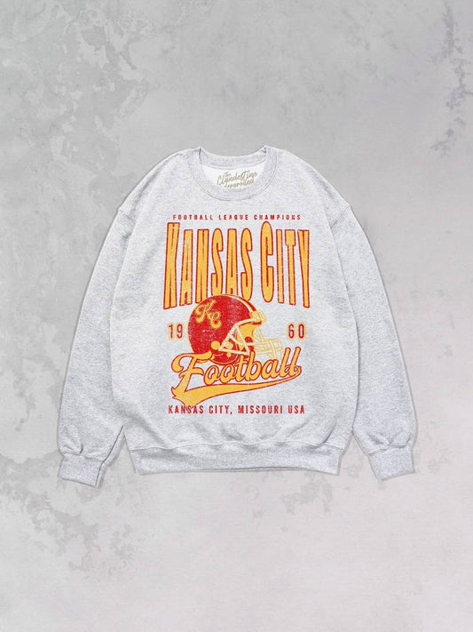 90's Kansas City Football Champs Oversized Sweatshirt