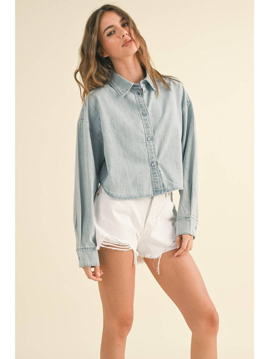 Buttondown Top | Denim
