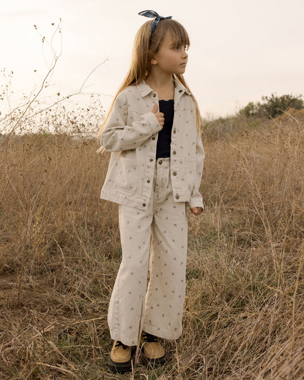 DENIM CHORE COAT | BLUE DAISY