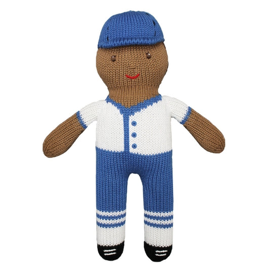 Baseball Player Knit Doll 12in