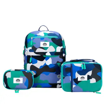 Backpack Set- Camo Kid Blue/Green