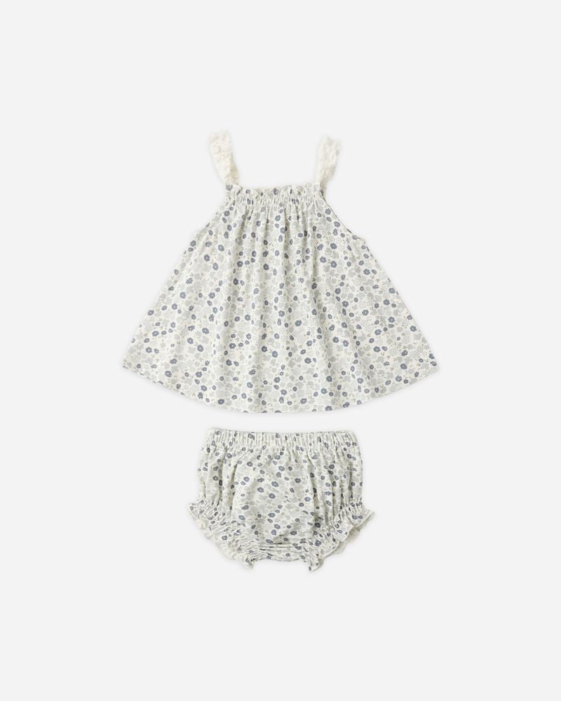 SWING TOP & BLOOMER SET | BLUE DITSY