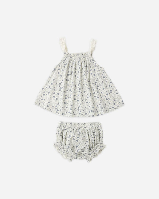SWING TOP & BLOOMER SET | BLUE DITSY