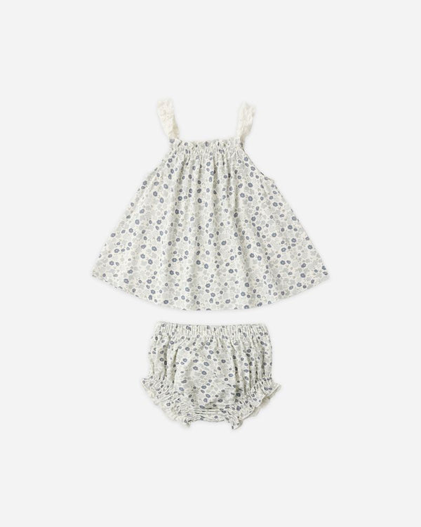 SWING TOP & BLOOMER SET | BLUE DITSY