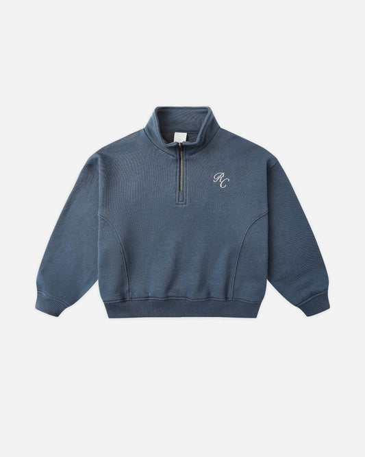 HALF ZIP SWEATSHIRT || NAVY