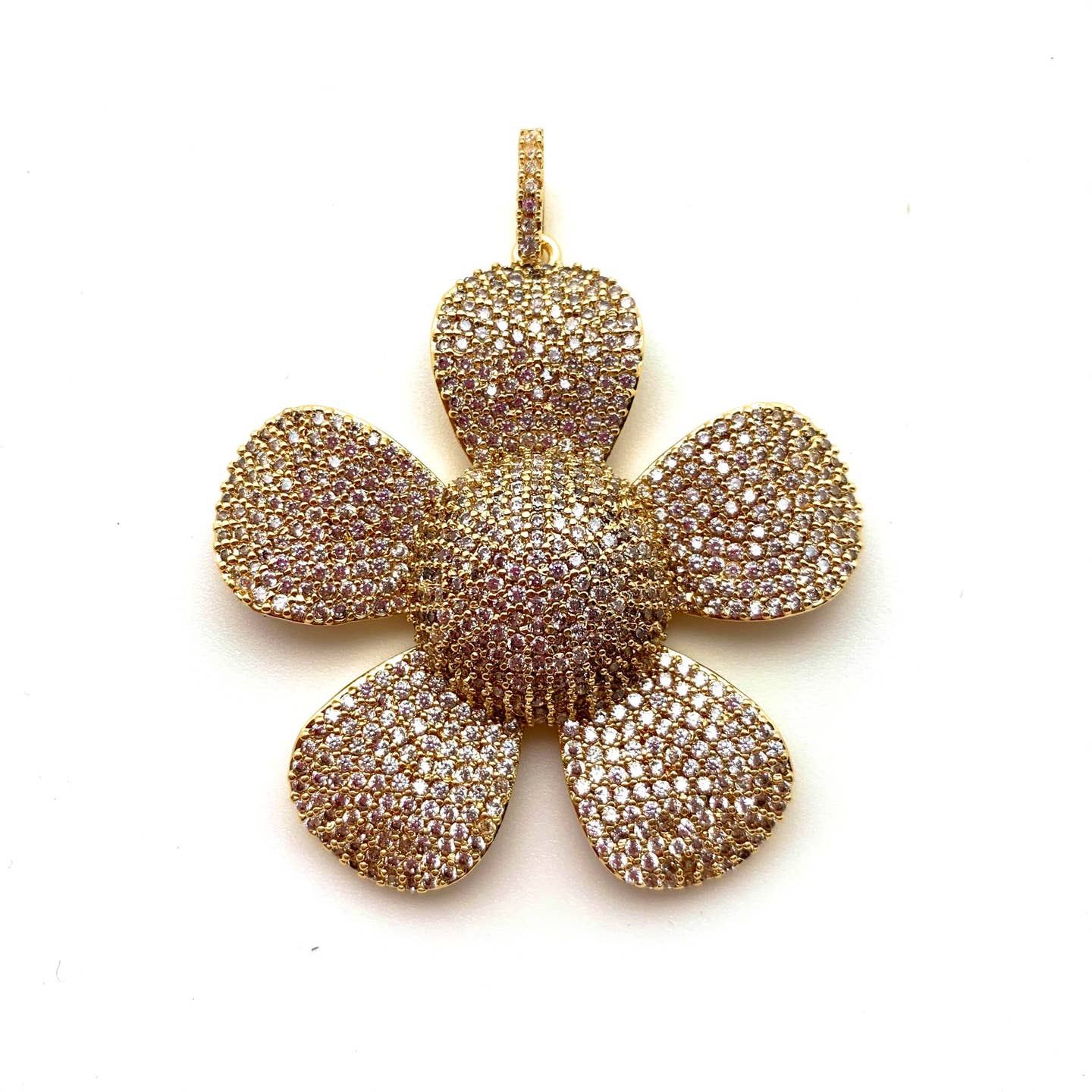 Flower Pave Charm 2in