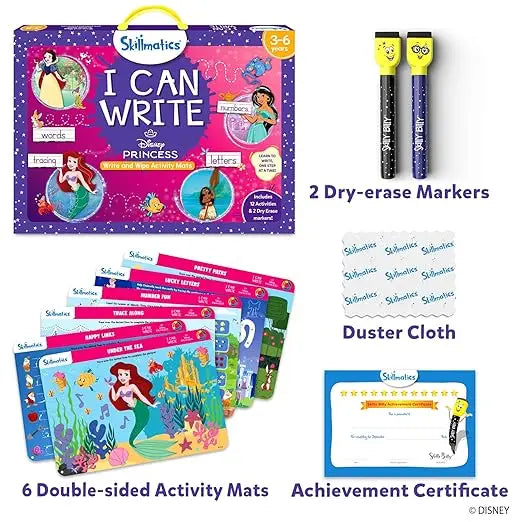 I Can Write: Disney Princesses Activity Mats