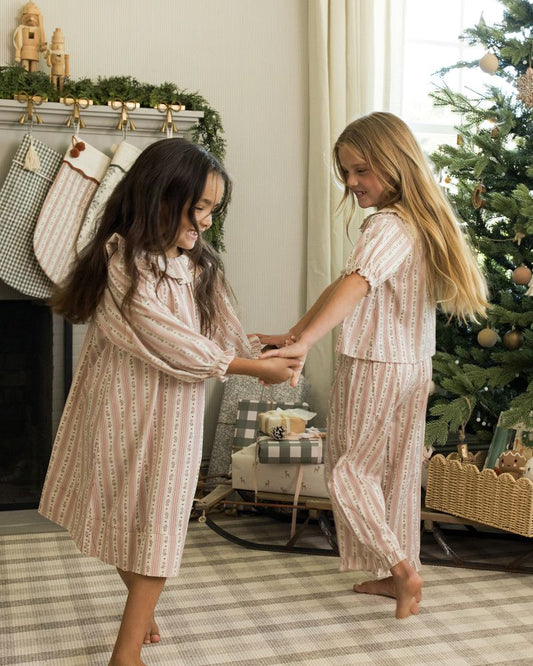 GIRLS NIGHTGOWN || CANDY CANE STRIPE