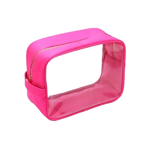 Clear Nylon Small Pouch | Flamingo