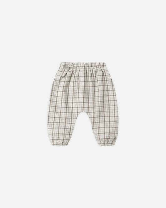 WOVEN PANT || BLUE PLAID