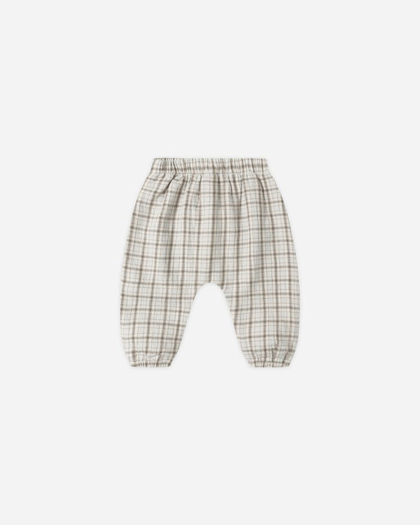 WOVEN PANT || BLUE PLAID