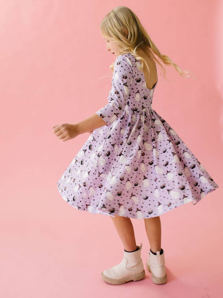 Emile Twirl Dress | Purple Cauldron