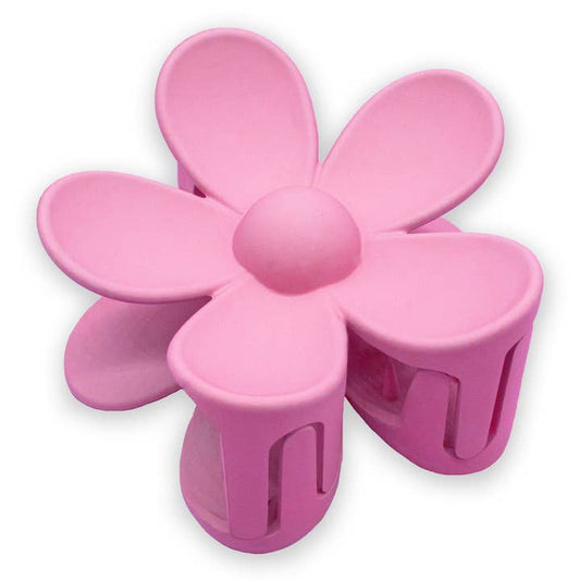 Matte Hair Claw Clip - Large Daisy Flower | Pink