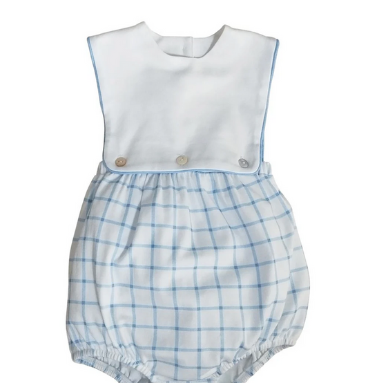 Palm Beach Plaid Baby Bubble Romper