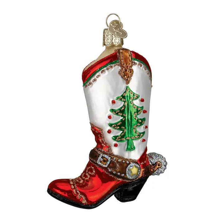 Christmas Cowboy Boot | Pre-Order