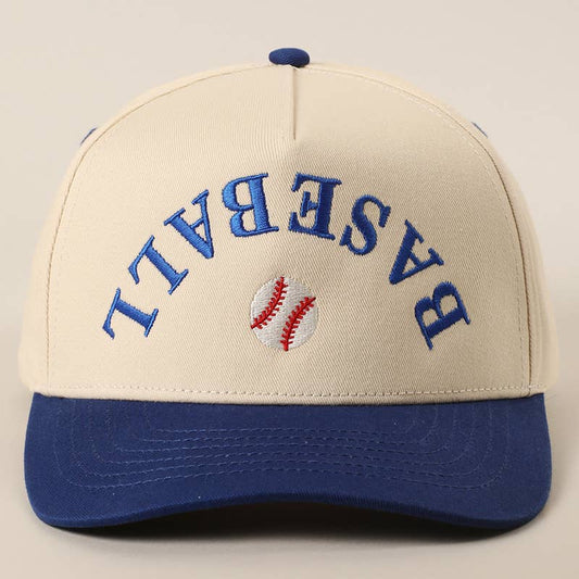 Baseball Upside Down Letter Cap