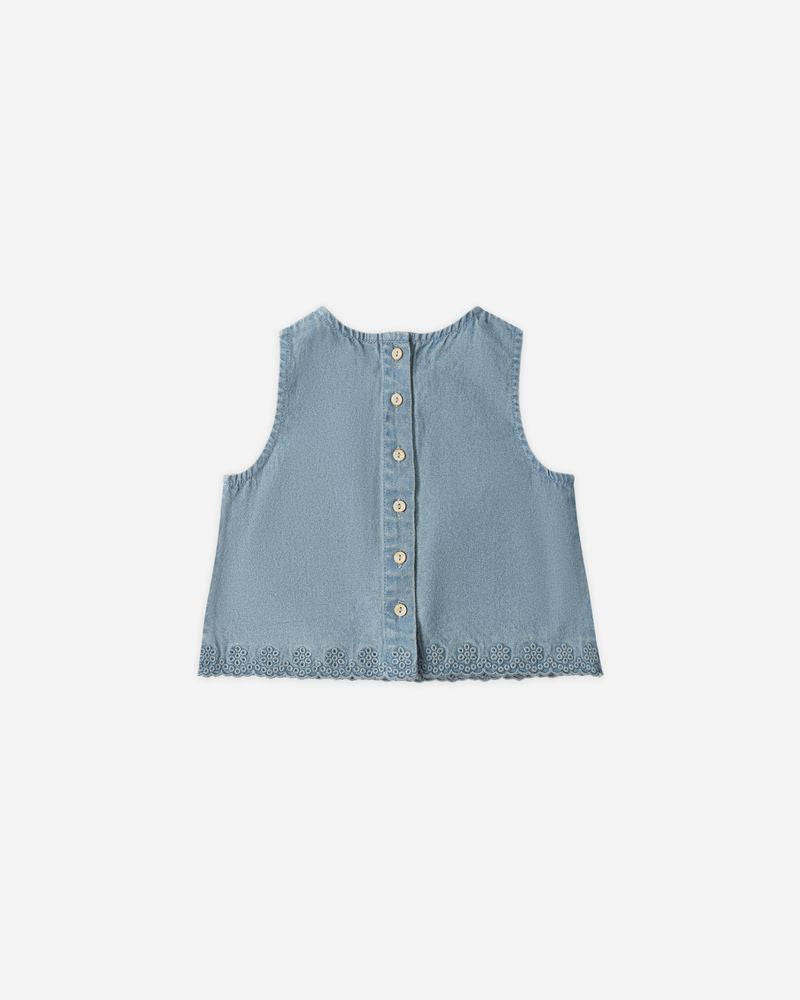 AARON TOP | WASHED BLUE
